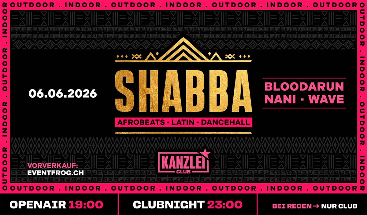 Flyer Shabba Openair & Club