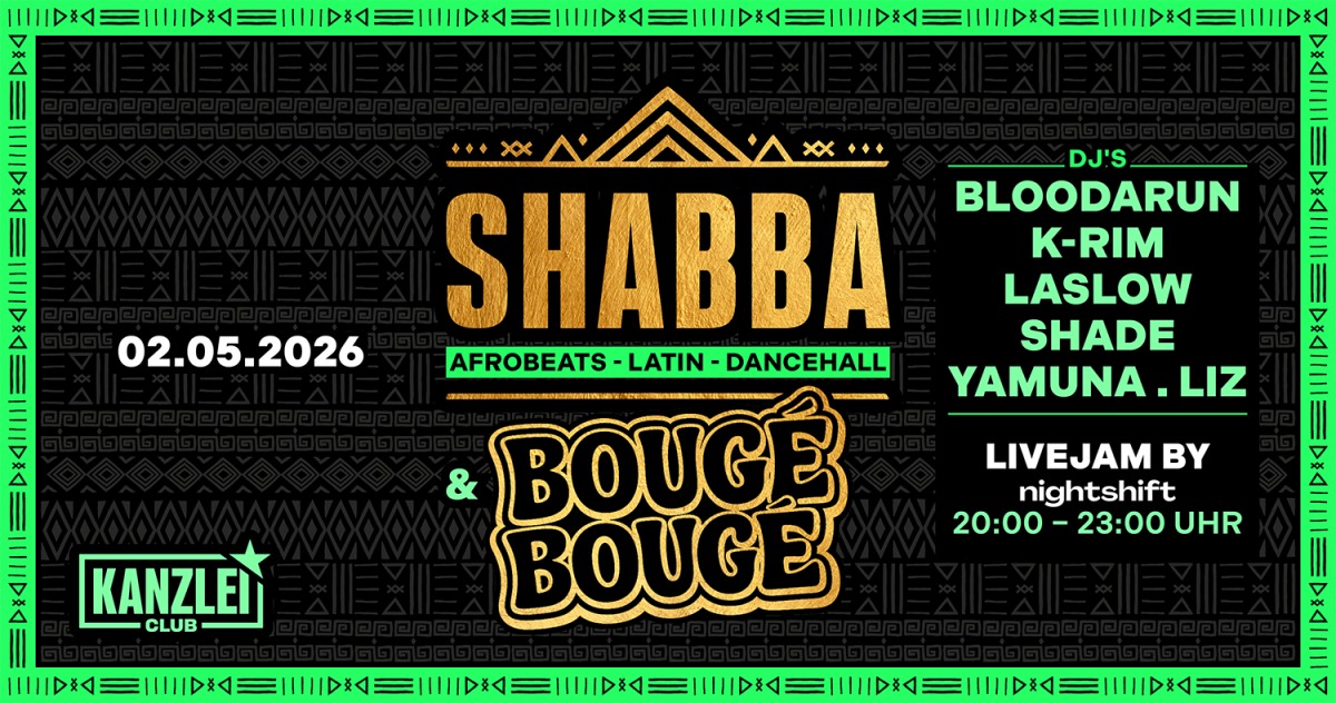 Flyer Shabba x Bougé Bougé