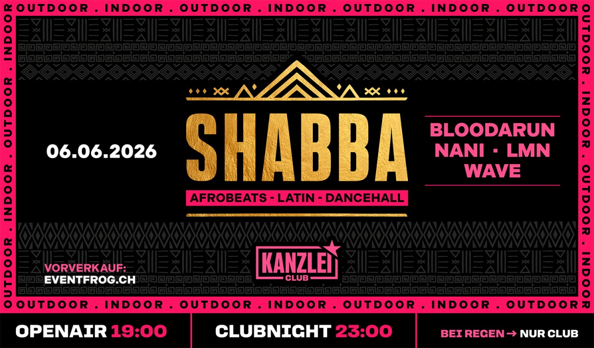Flyer Shabba Openair & Club